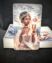 Load image into Gallery viewer, Regal Tarot Deck by Simply Melanated - Page of Cups