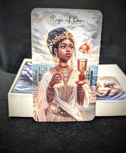 Regal Tarot Deck by Simply Melanated - Page of Cups
